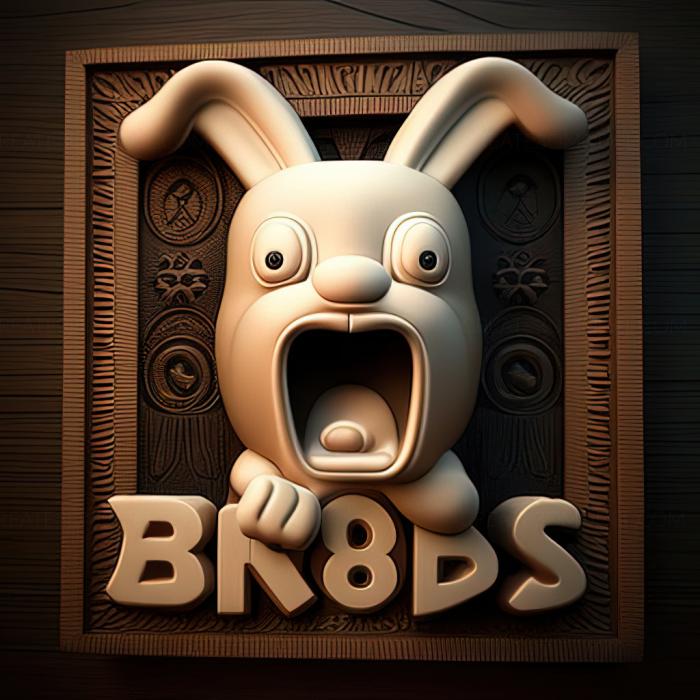 نموذج ثلاثي الأبعاد لآلة CNC ألعاب لعبة St Rabbids Go Home